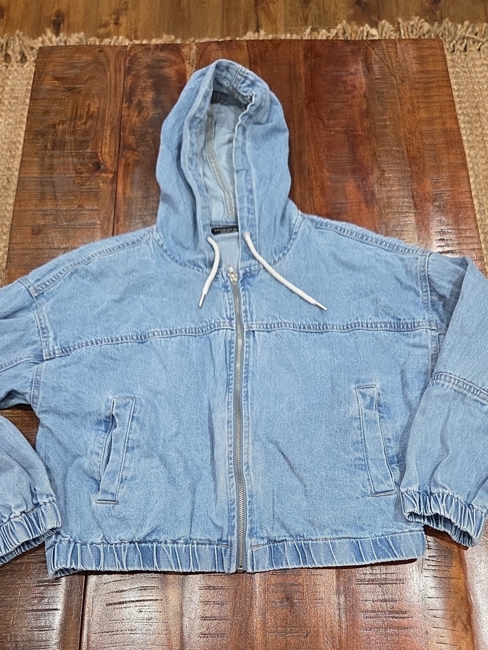 Y2K Denim Hoodie Jacket